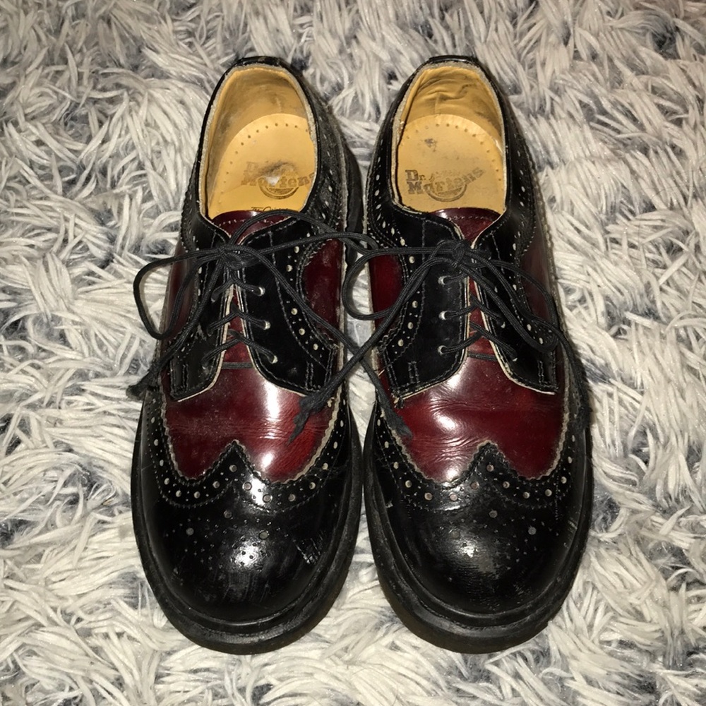 Dr martens platform flat shoes